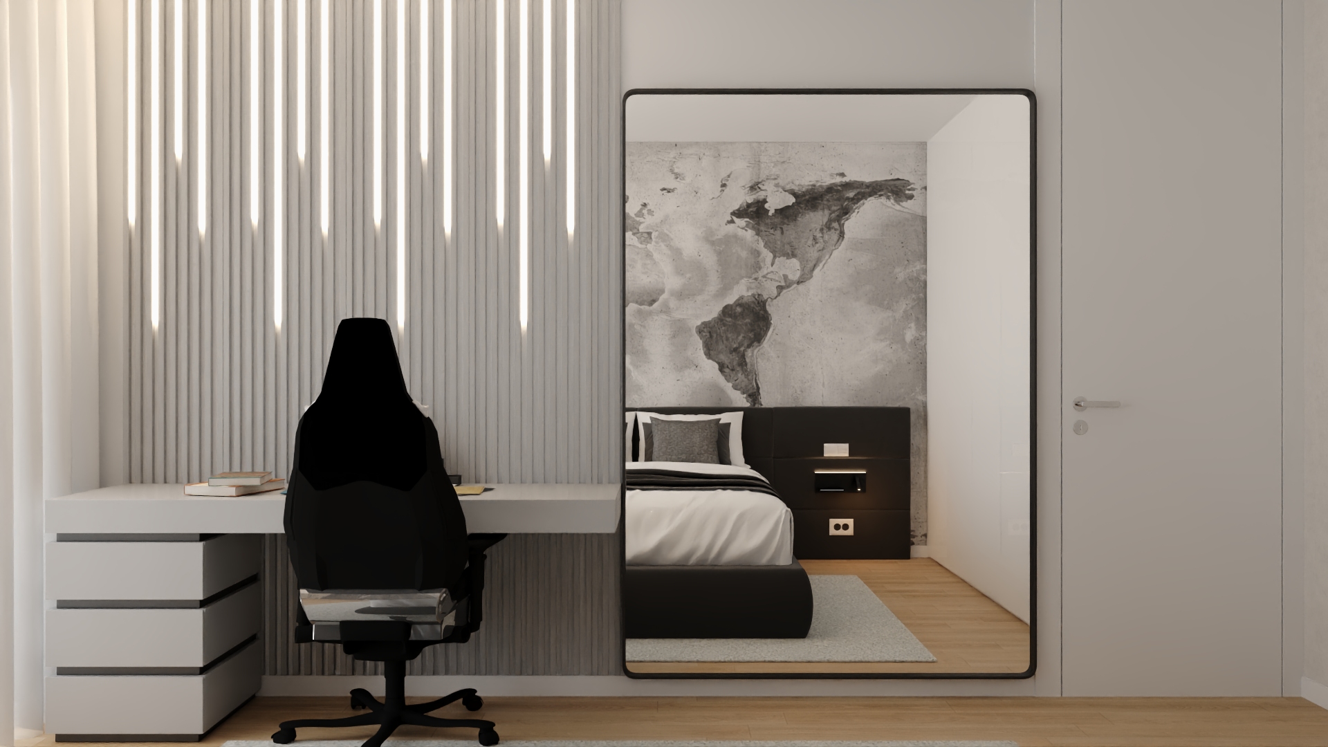 Quarto de Menino - Projeto de Decoração 3D (antes)