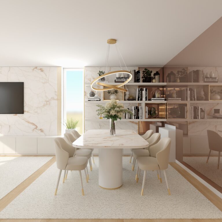 Sala de Jantar - Projeto de Decoração 3D (antes)