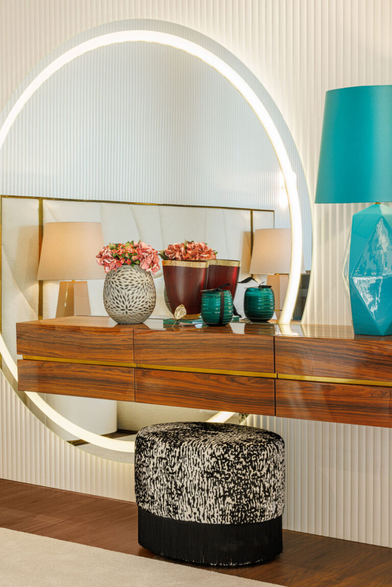 Conjunto de toucador e espelho Kiss | Interdesign