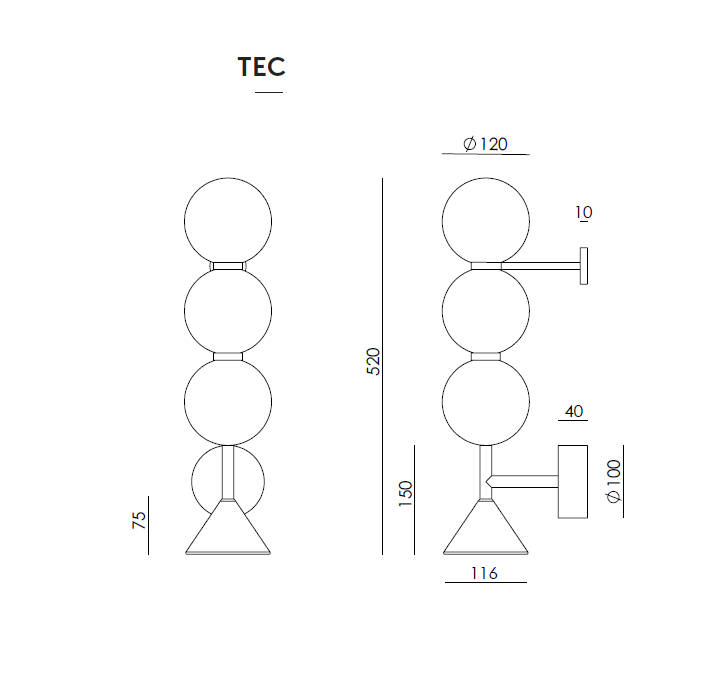 SOKO S Wall Lamp | Interdesign