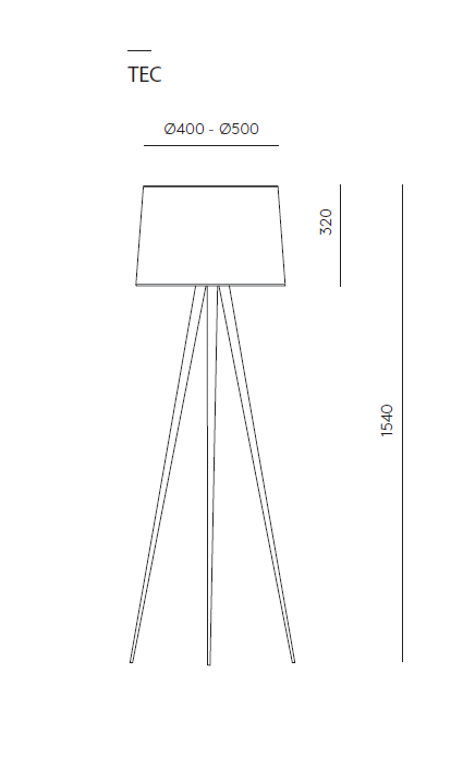 Candeeiro de pé TRIPOD II | Interdesign