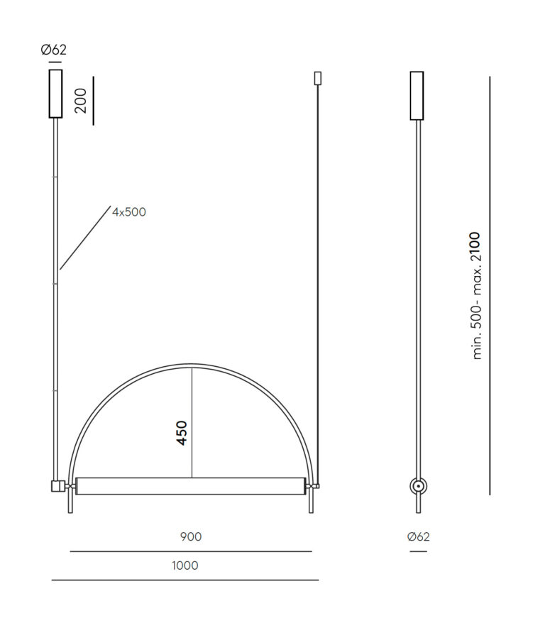 Candeeiro de teto ARC | Interdesign