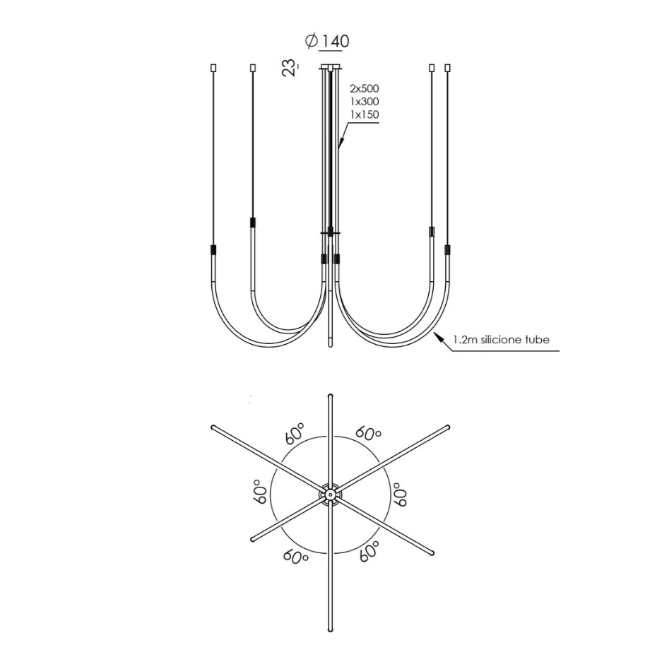 CRAM 6 Ceiling Lamp | Interdesign