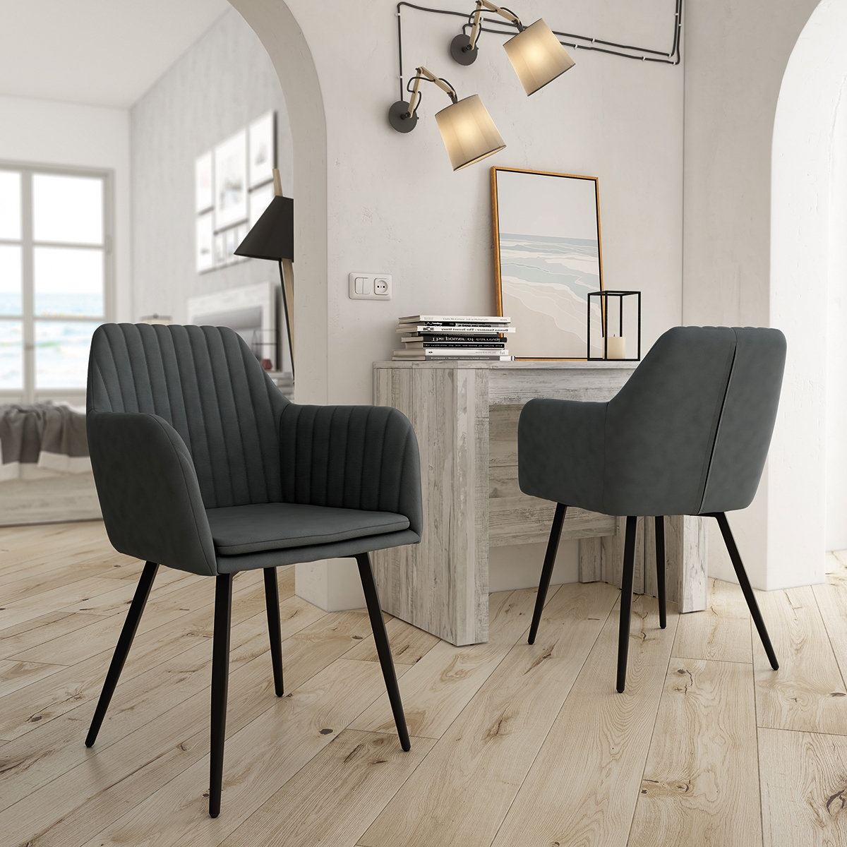 Cadeira Chicago (Conjunto de 2 cadeiras) | Interdesign