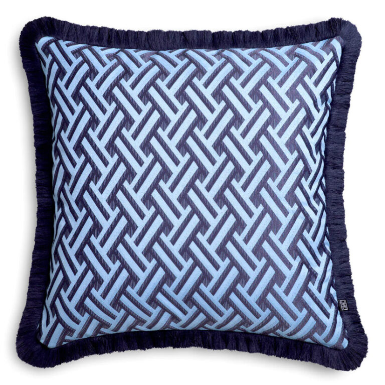 DORIS L Blue Pillow | Interdesign