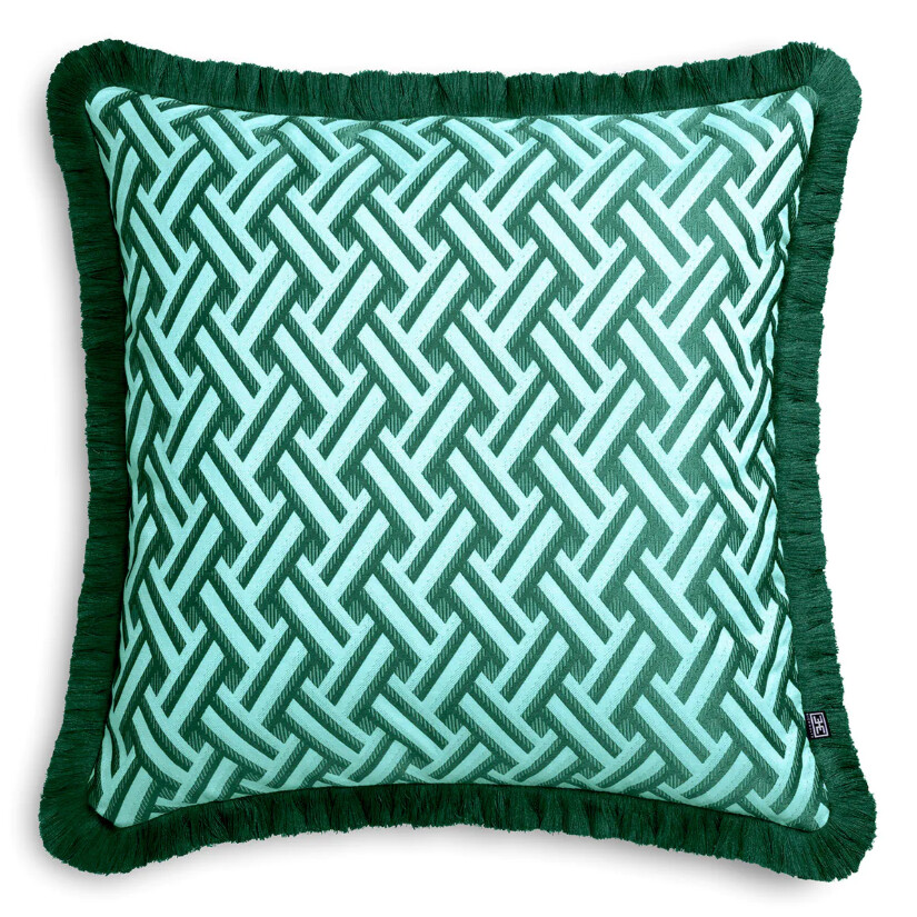 DORIS L Green Pillow | Interdesign