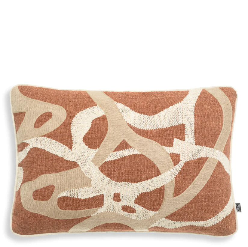 SAPHIRA Rectangular Terracota Pillow | Interdesign