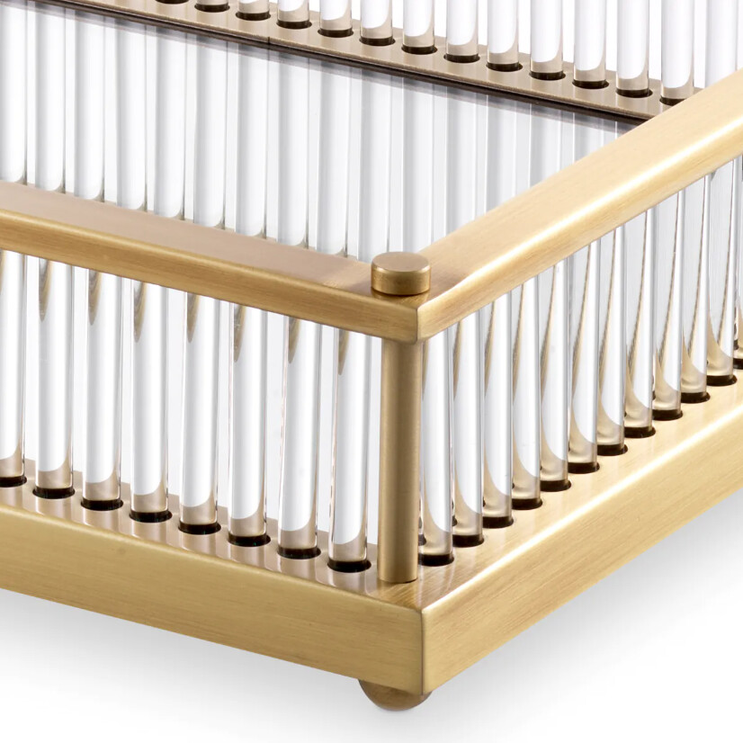 Tabuleiro Retangular Dourado CORA | Interdesign