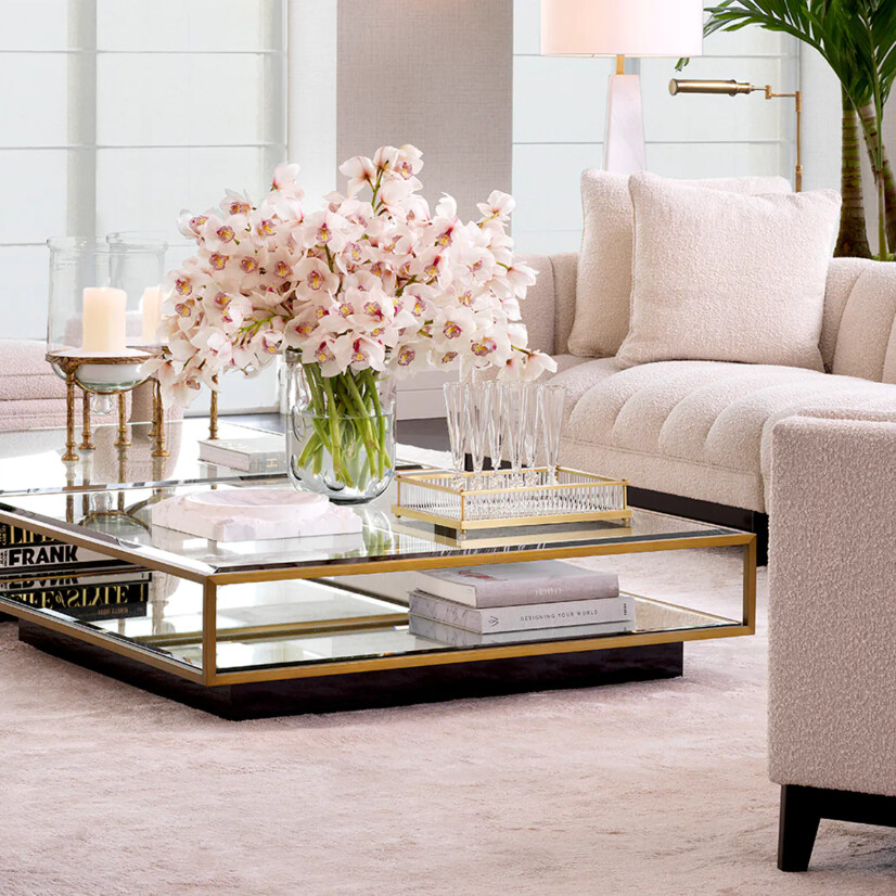 Tabuleiro Retangular Dourado CORA | Interdesign