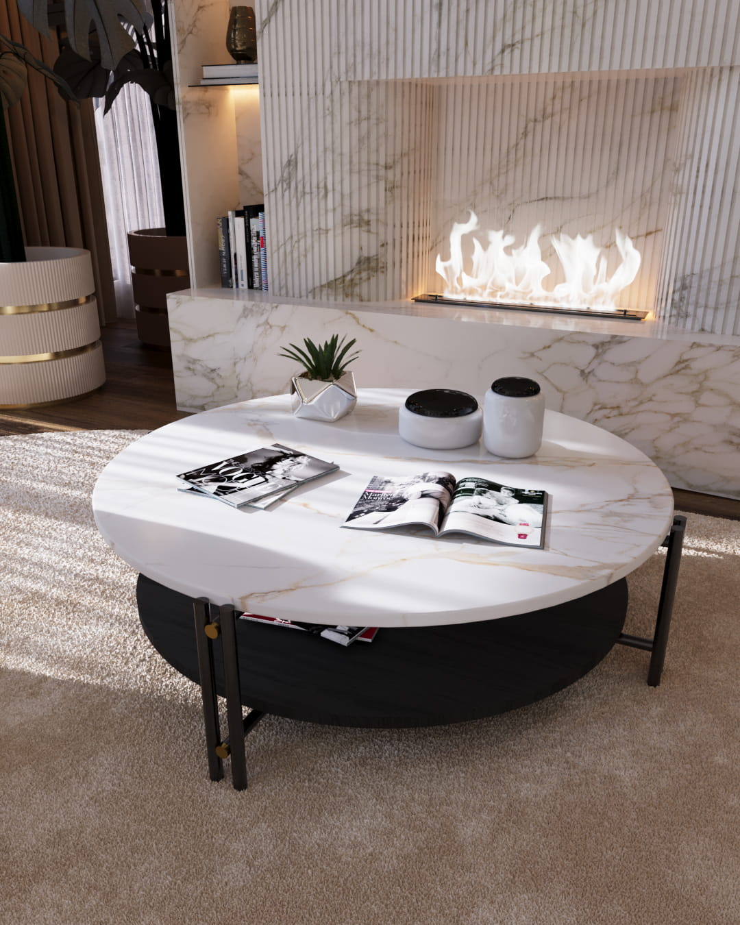 Mesa de Centro Redonda Tribeca | Interdesign