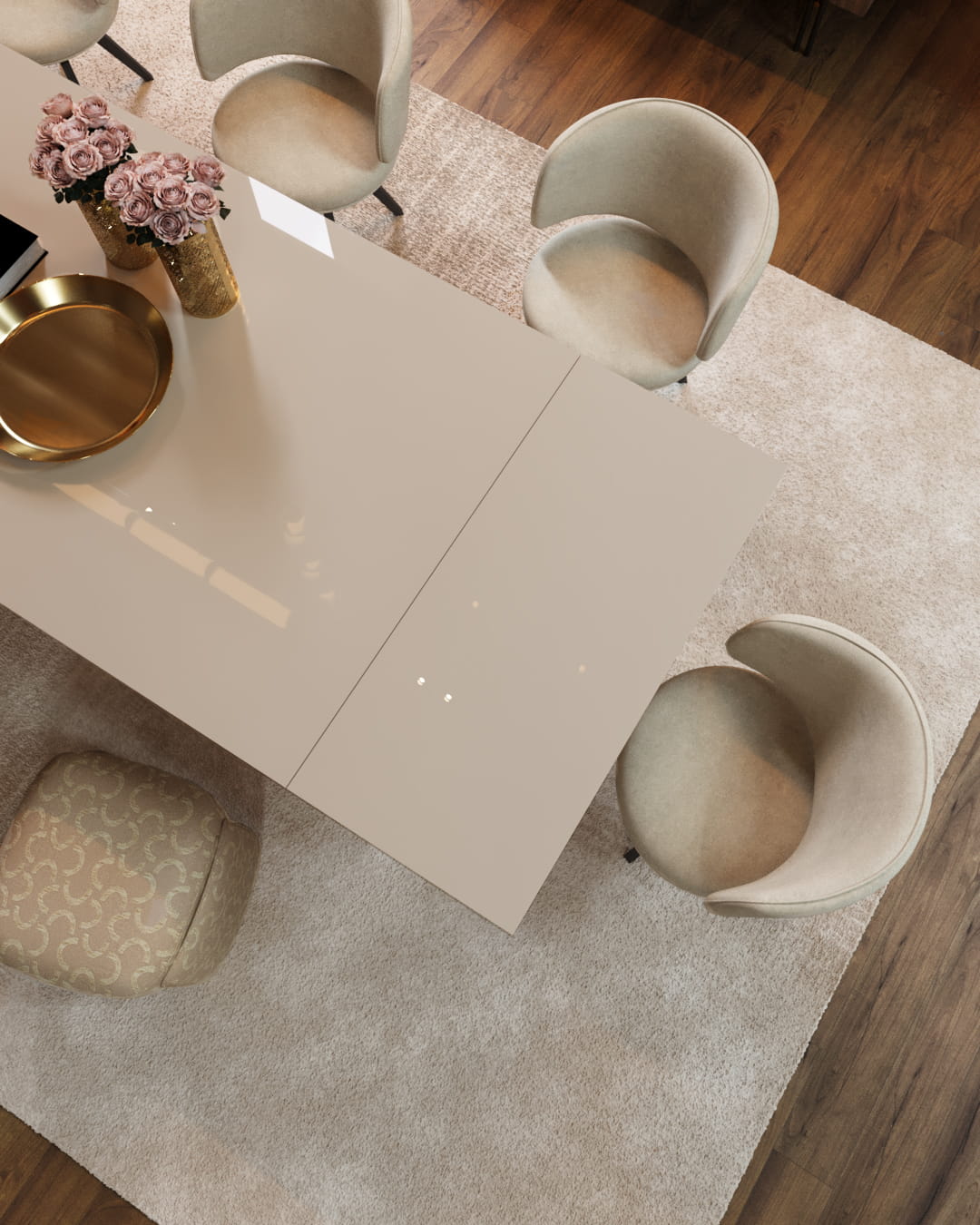 Mesa de jantar retangular Tribeca | Interdesign