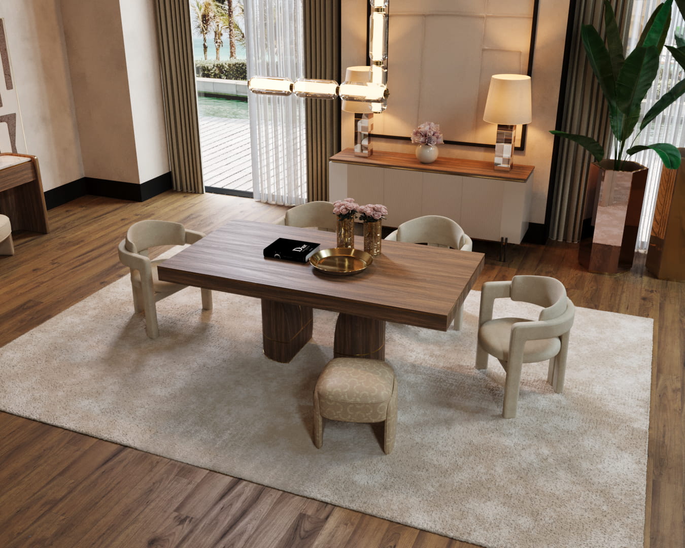 Tribeca Rectangular Dining Table | Interdesign