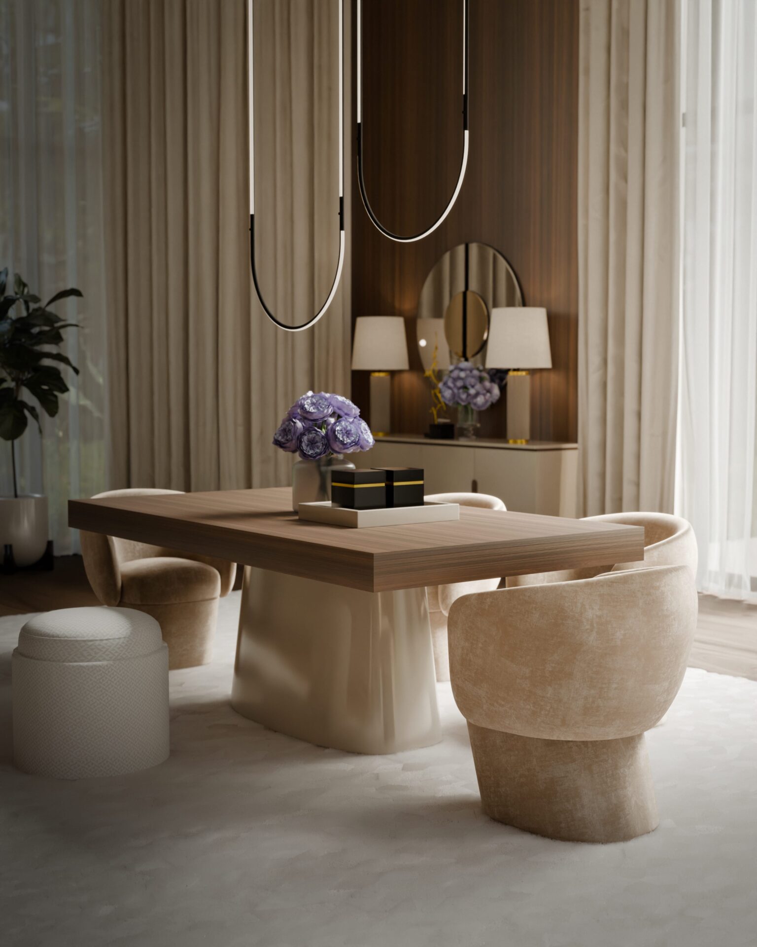 Mesa de jantar retangular Natture 1 | Interdesign