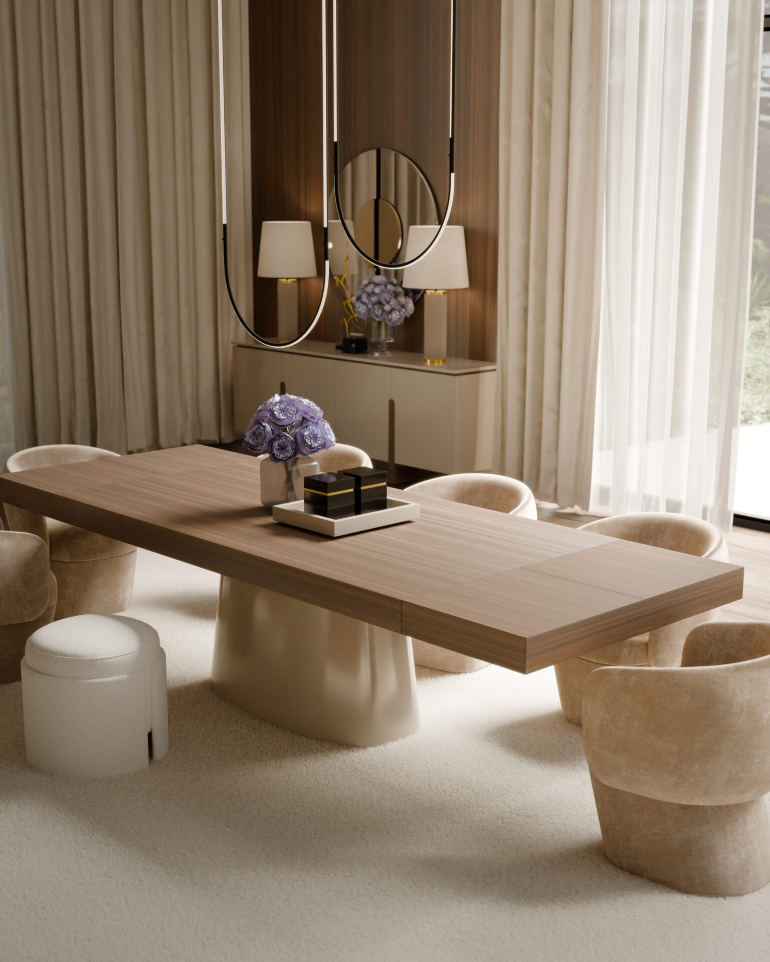 Mesa de jantar retangular Natture 1 | Interdesign