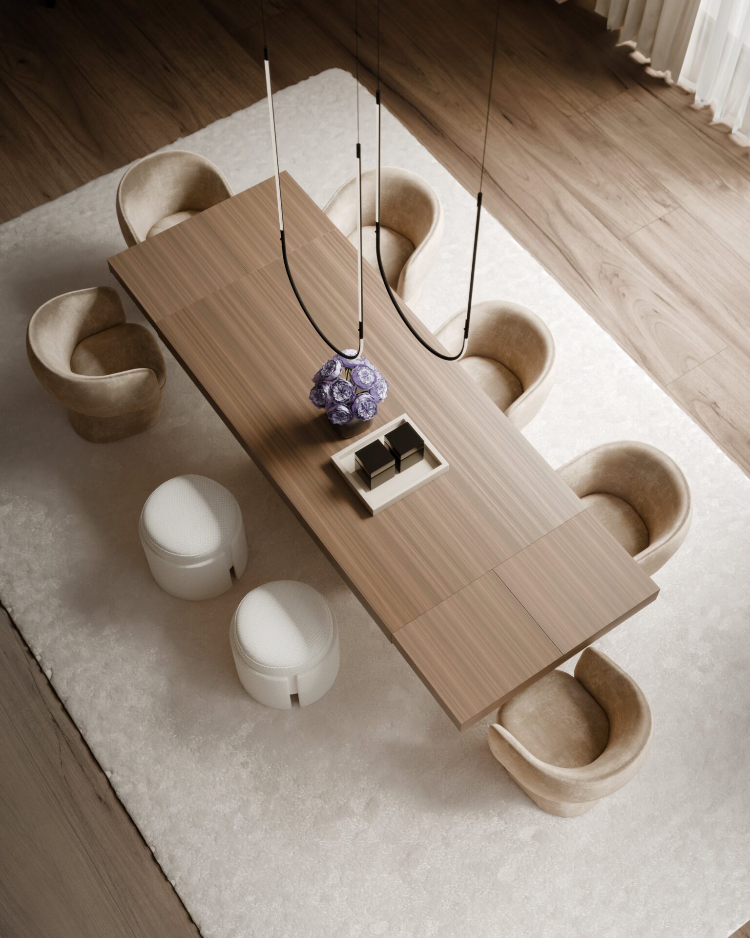 Mesa de jantar retangular Natture 1 | Interdesign