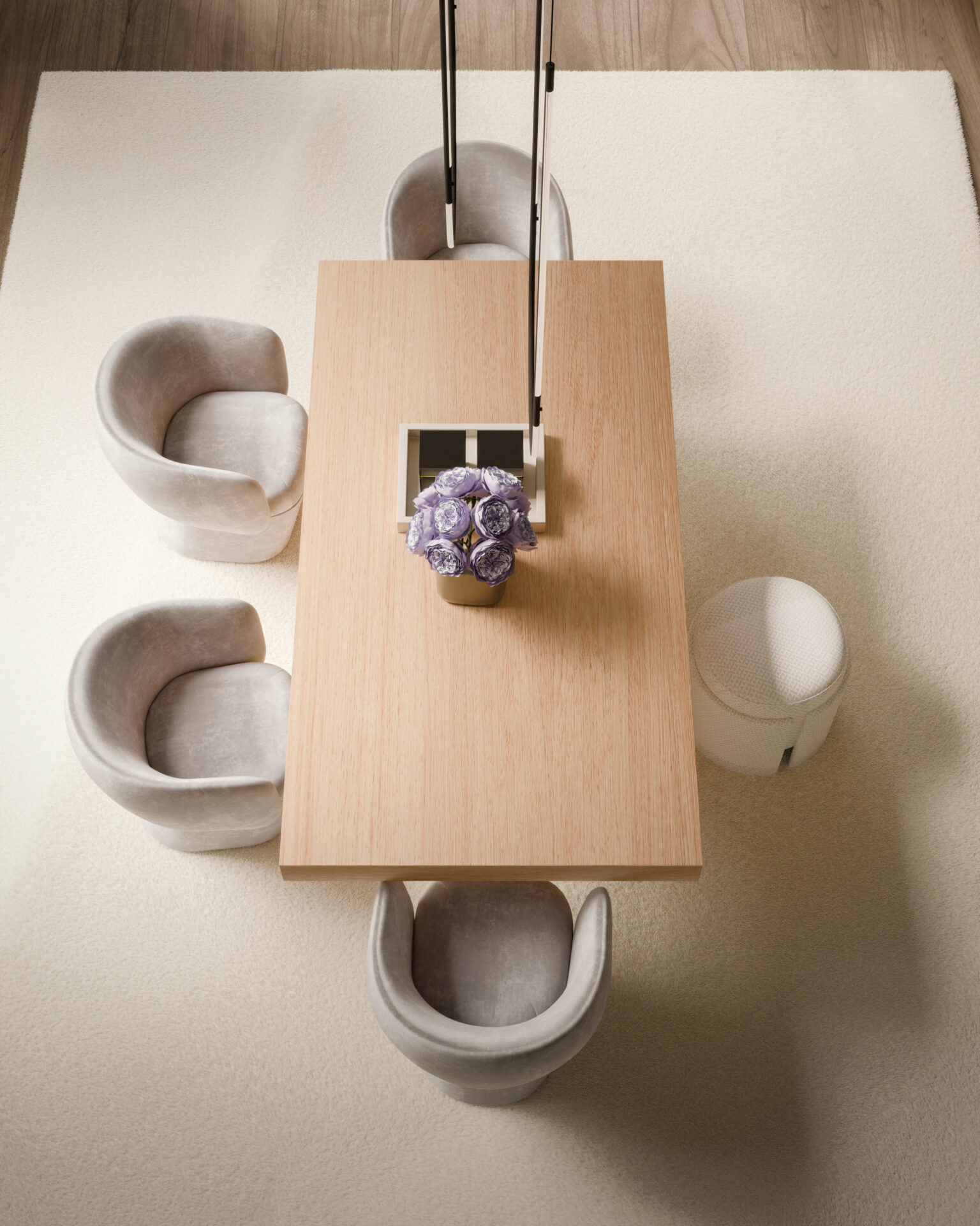 Mesa de jantar retangular Natture 1 | Interdesign