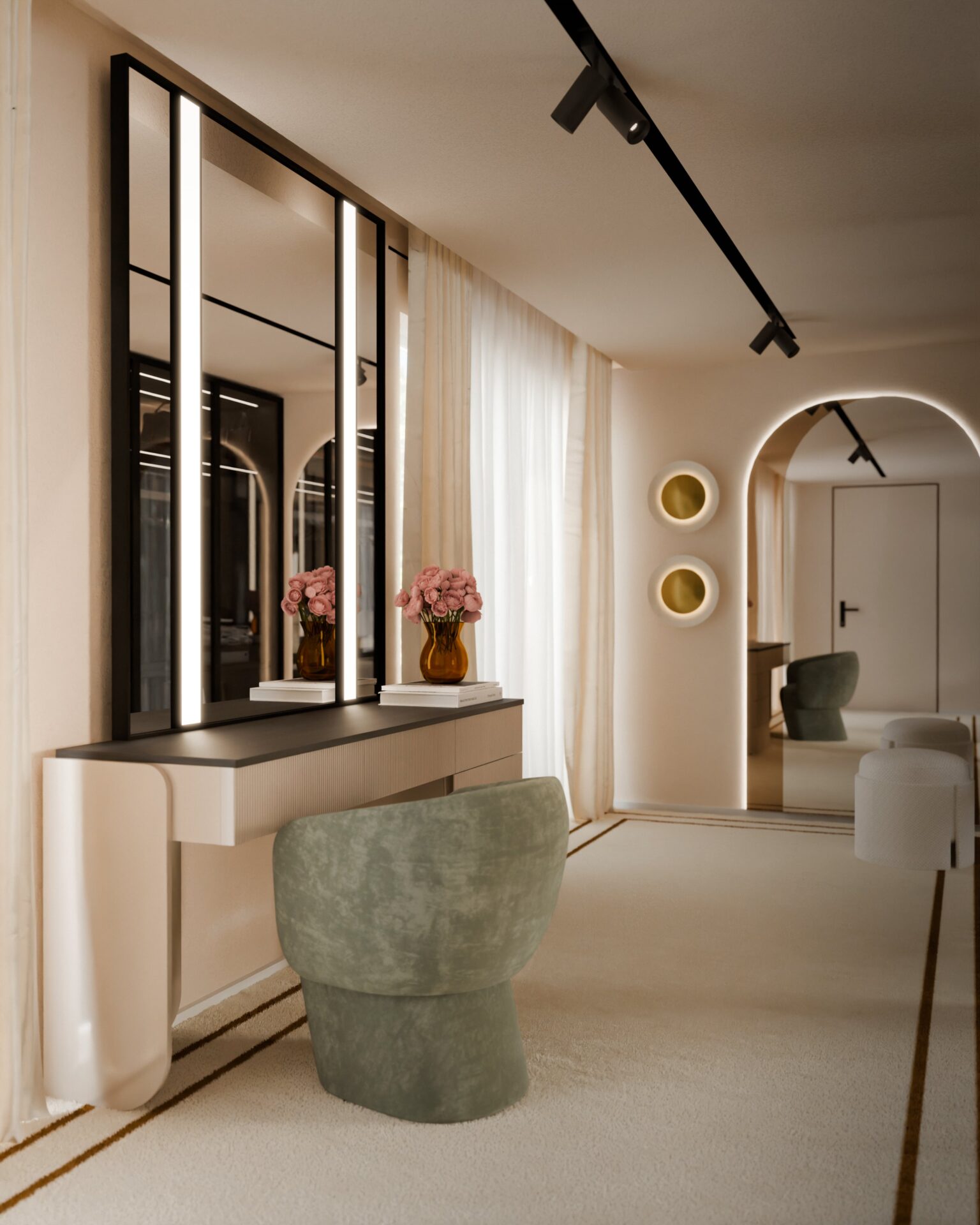 Conjunto de Toucador + Espelho Natture | Interdesign