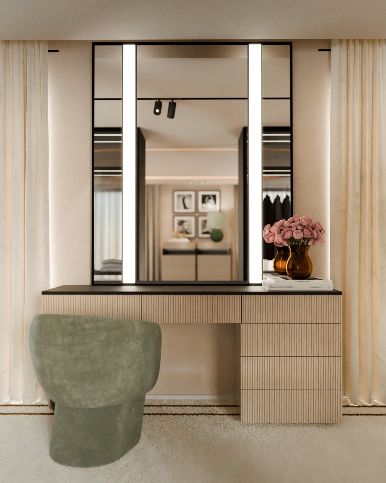 Conjunto de Toucador + Espelho Natture | Interdesign