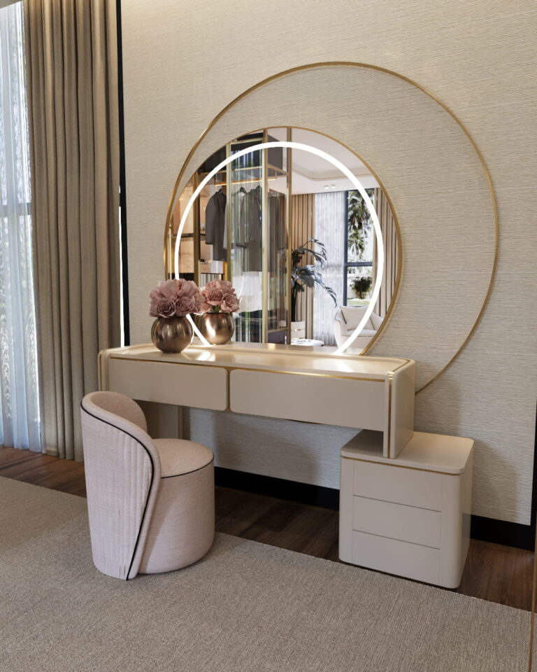 Conjunto de toucador e espelho Tribeca | Interdesign