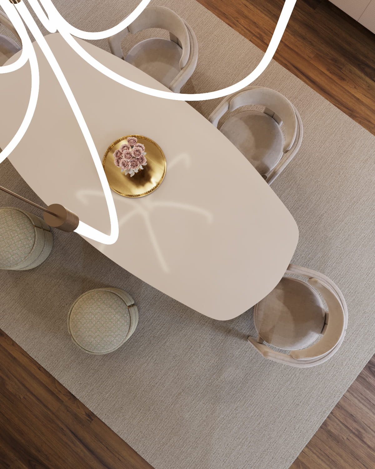 Mesa de jantar oval Tribeca | Interdesign