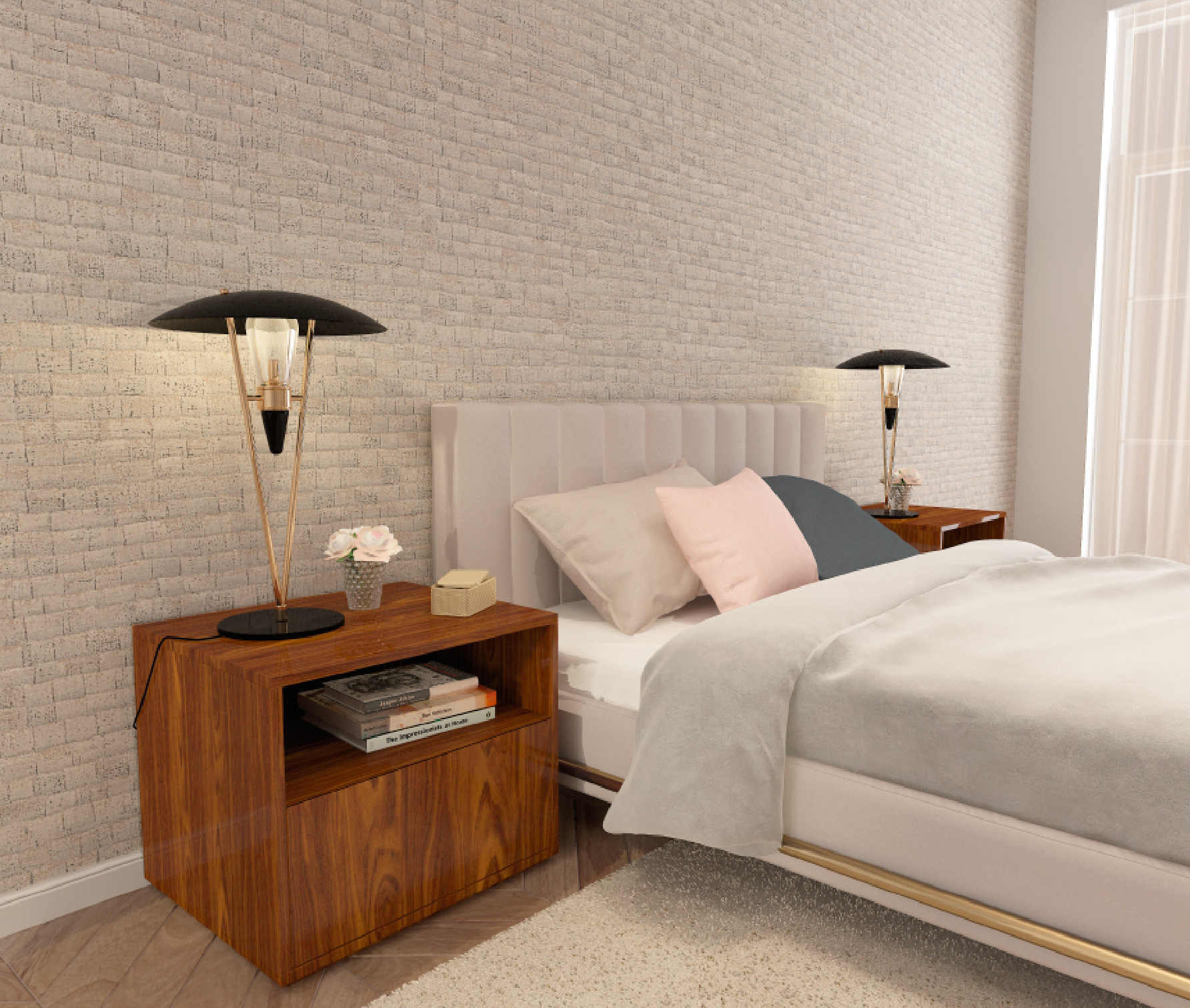 Amoir Bedside Table (Outlet) | Interdesign