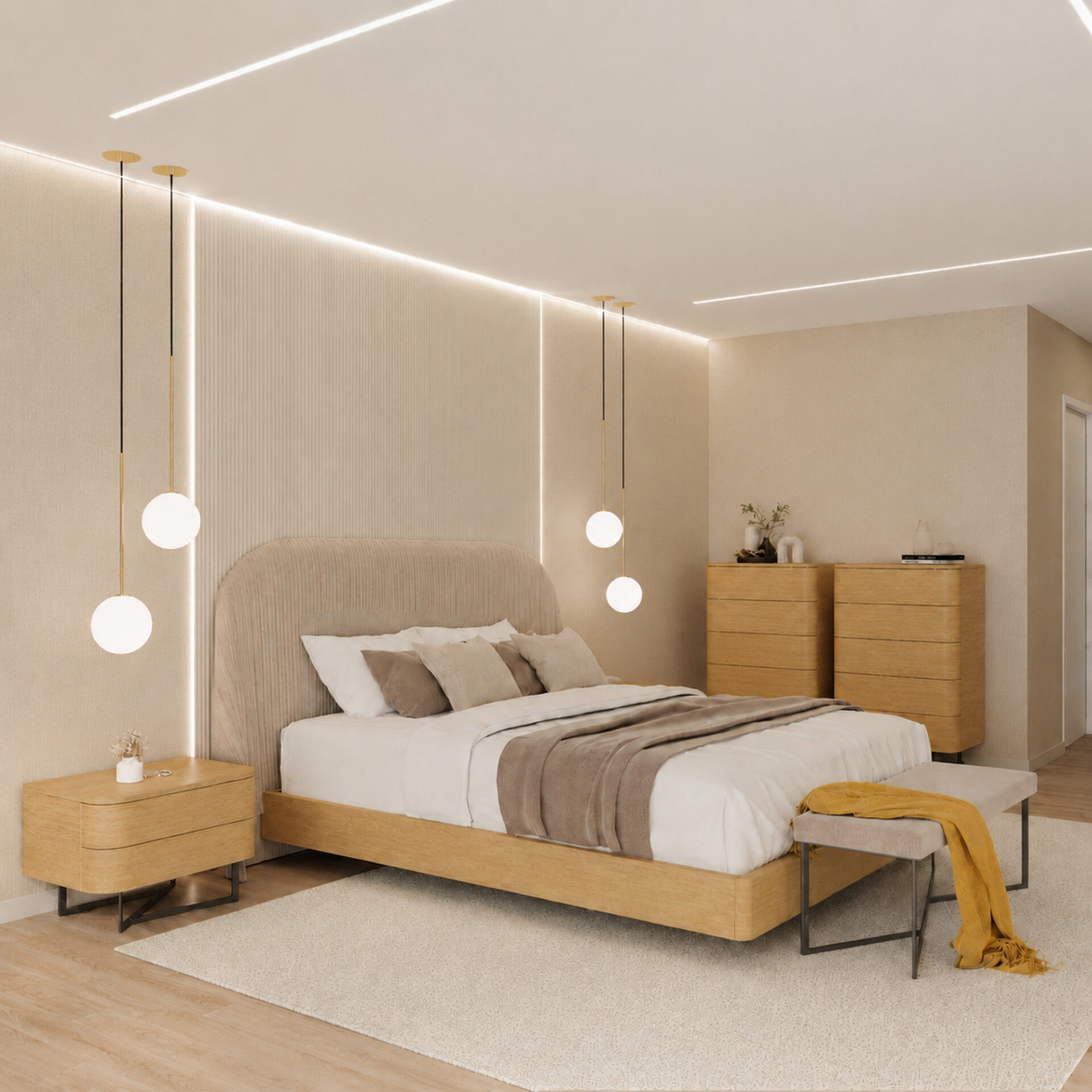 Upholstered Bed SAM | Interdesign